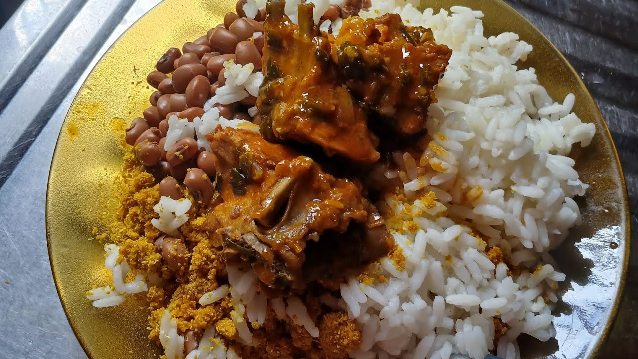 Meu almoço - Arroz com frango 