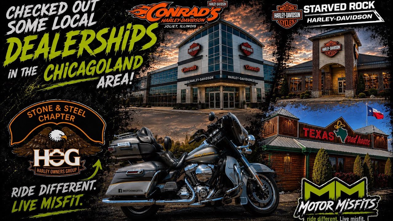 We Checked Out Harley Dealerships Around Chicago! 🏍️🔥 | Motor Misfits