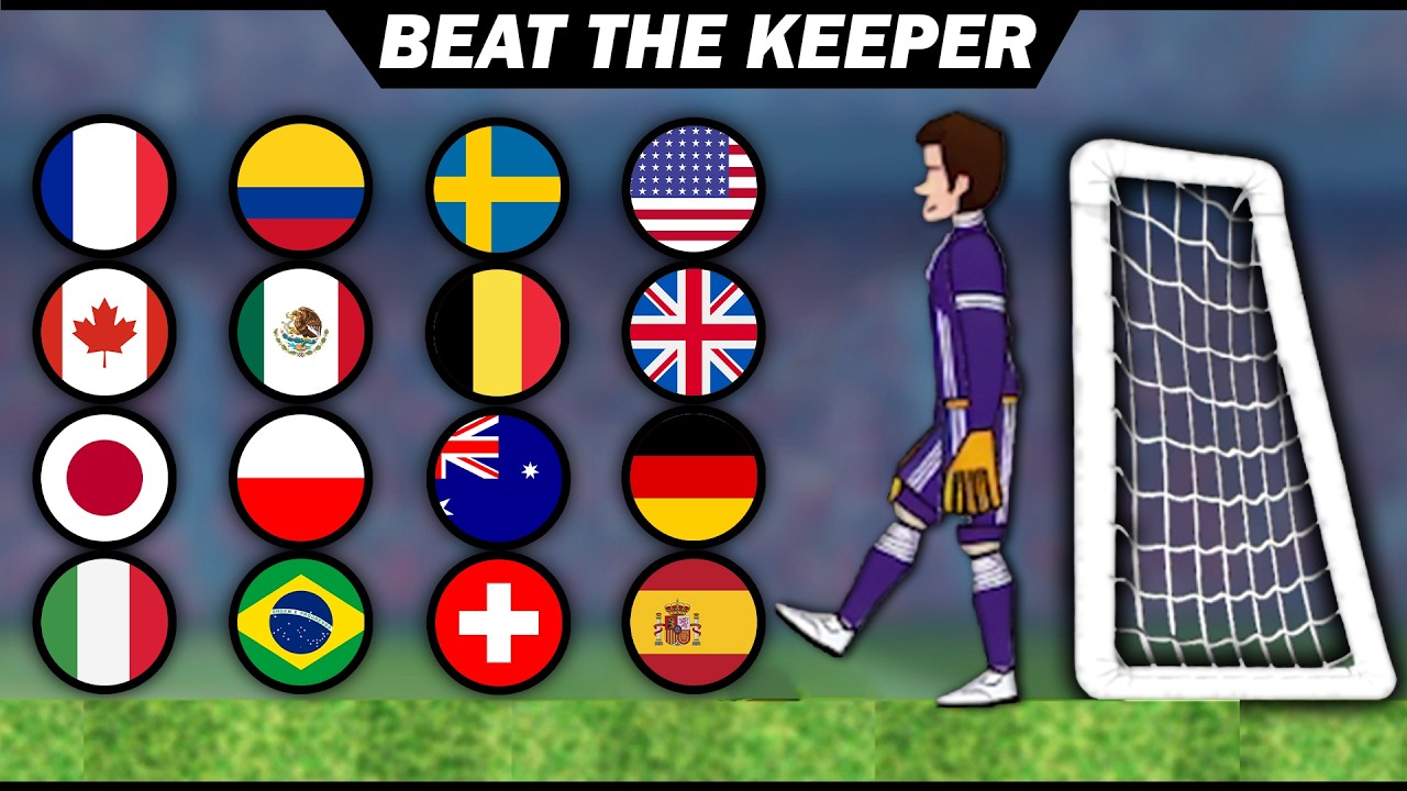 BEAT THE KEEPER | Marble Soccer Race Tournament