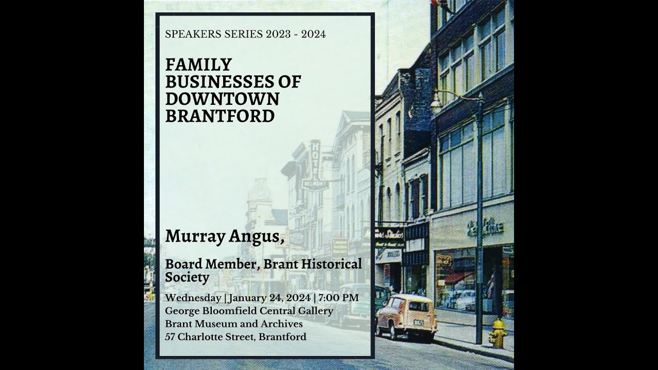 Family Businesses of Downtown Brantford