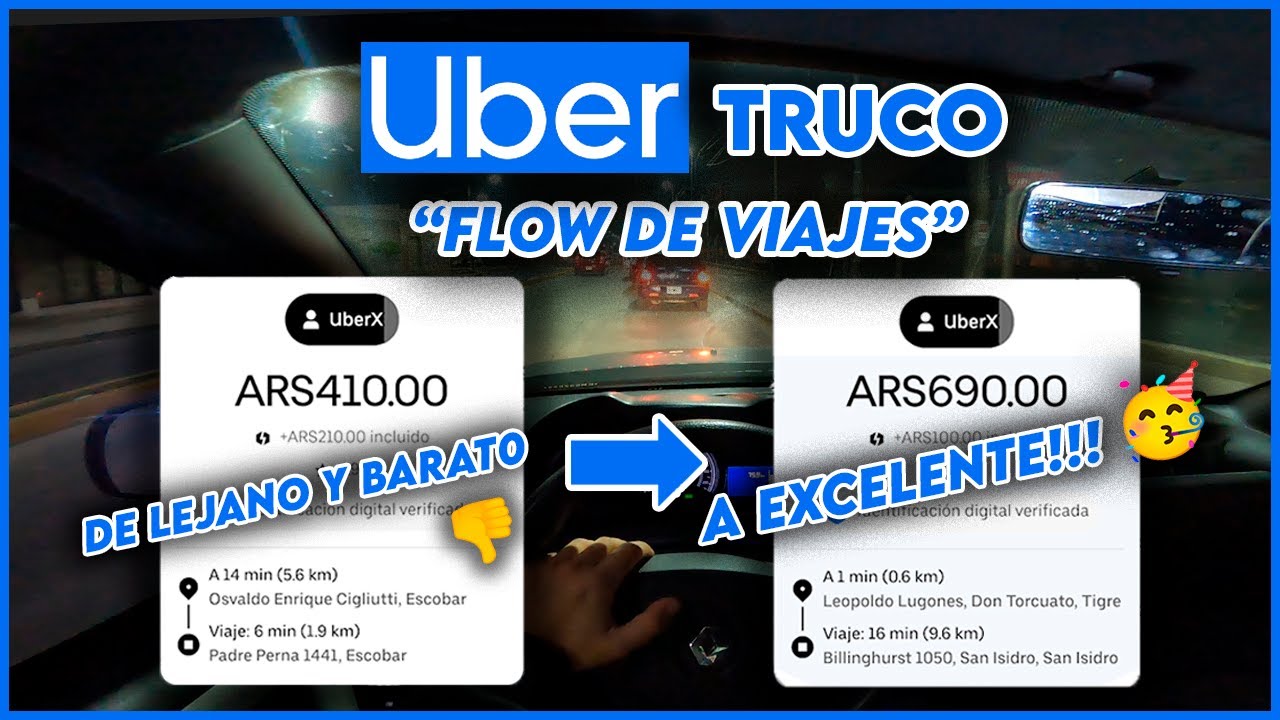 TRUCO UBER para MEJORES VIAJES [Ganar más, completar Bonos más rápido] 🏃‍♂️🚗