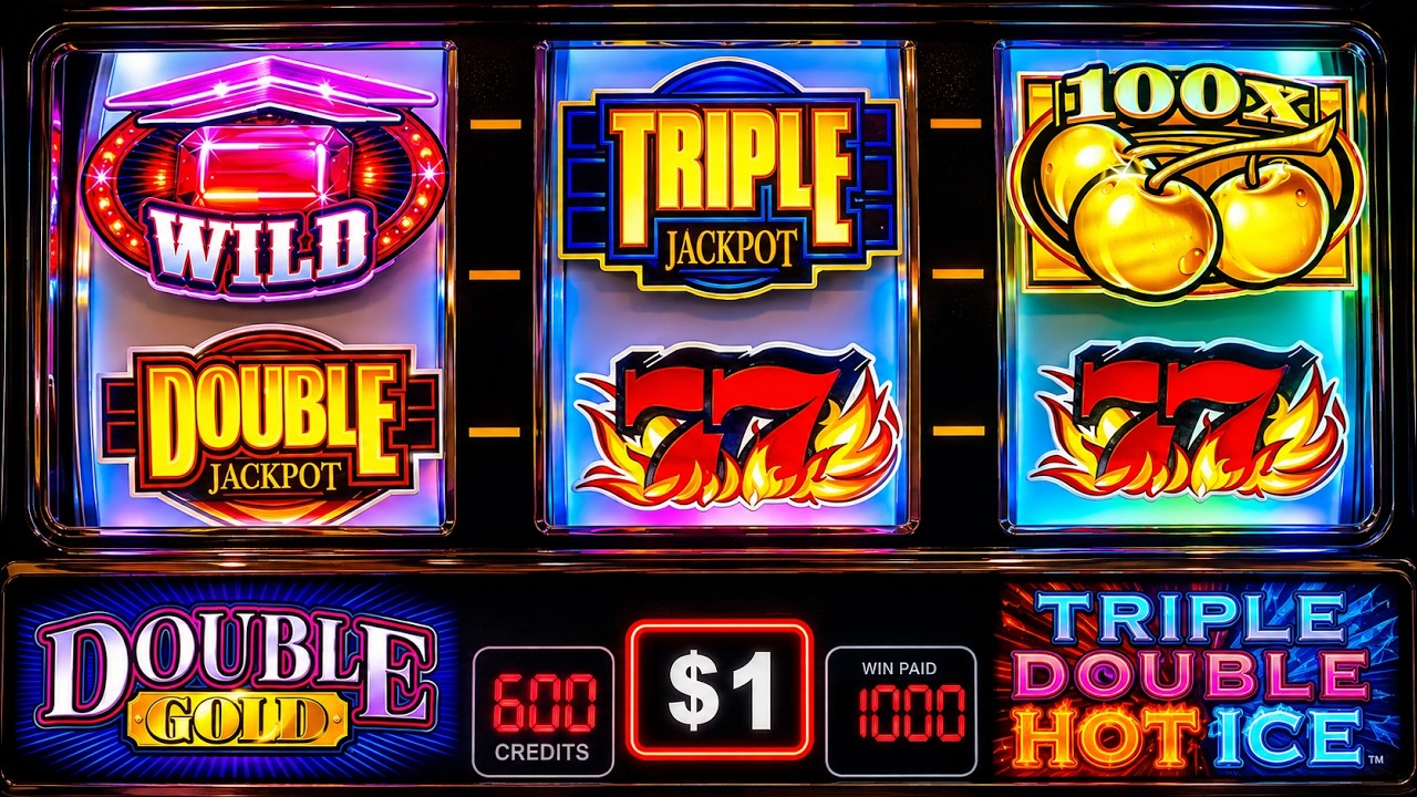 100x Golden Cherries + Triple Double Hot Ice + Triple Jackpot Gems Deluxe + Double Gold слоты и м...