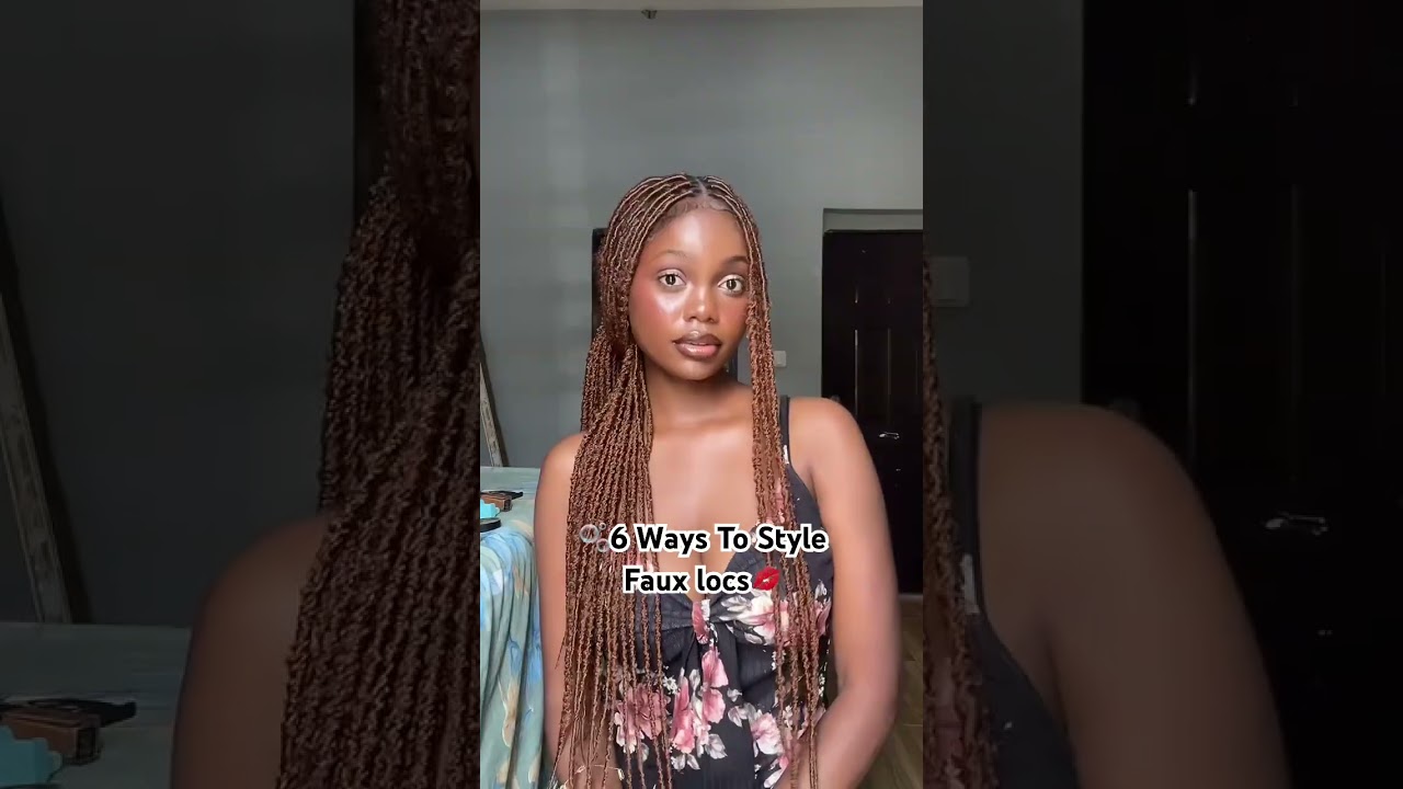 Ways to style Faux locs #fauxlocs #hair