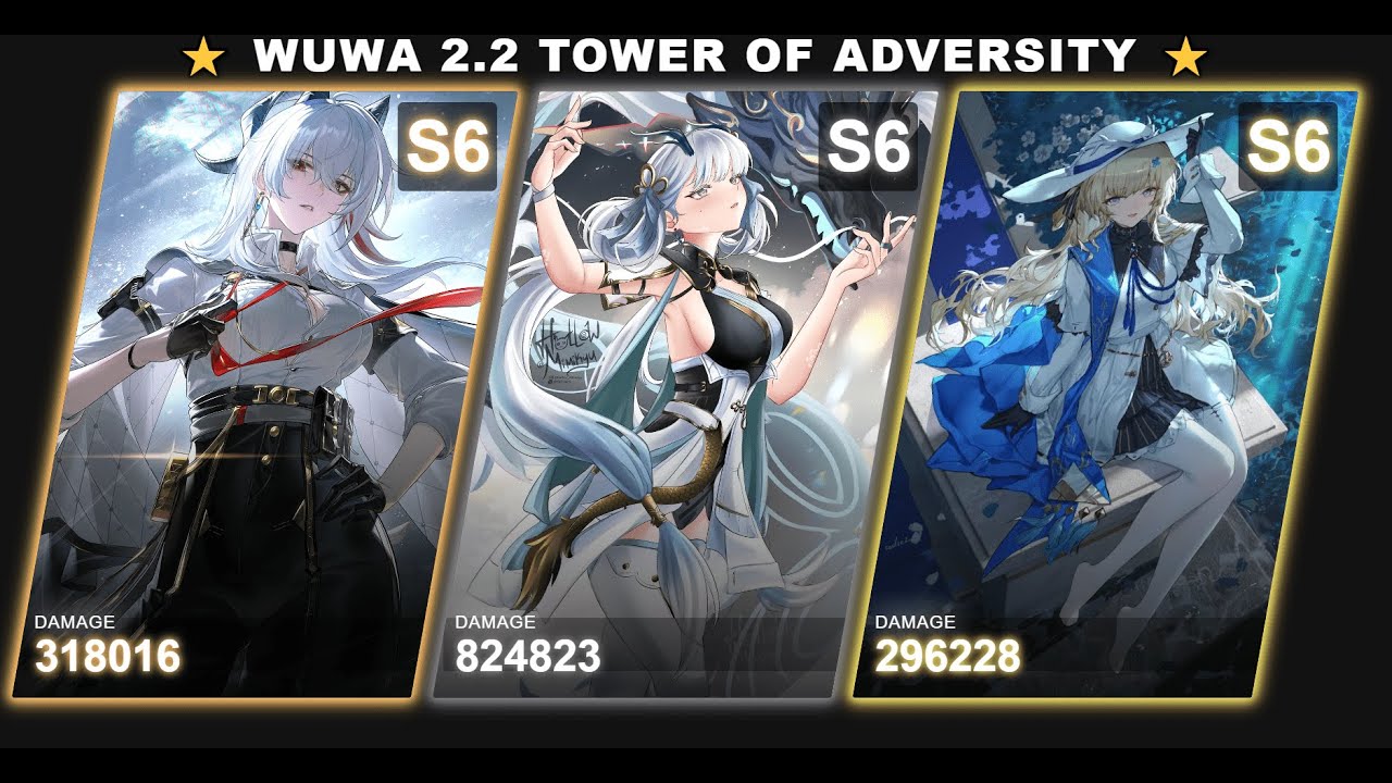 Wuthering Waves | Tower of Adversity | S6 Zani x S6 Phoebe x S6 Jinhsi | Showcase