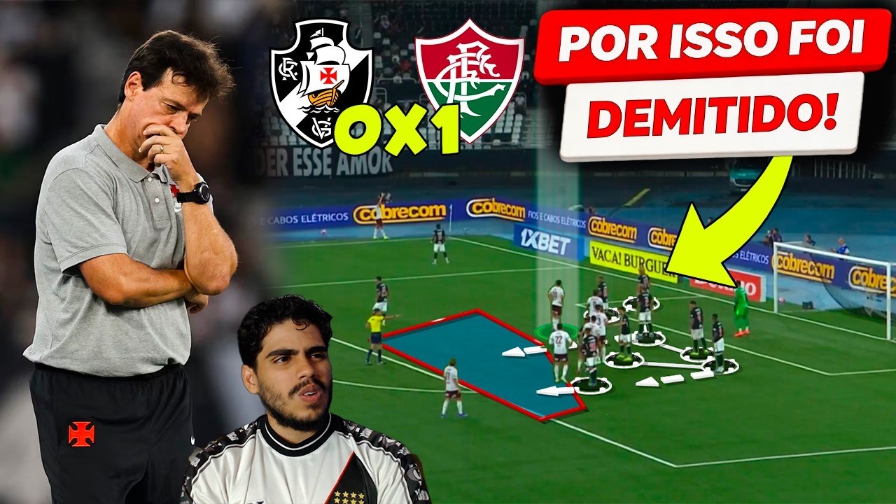 POR ISSO FERNANDO DINIZ FOI DEMITIDO DO VASCO! ANALISE TATICA VASCO X FLUMINENSE