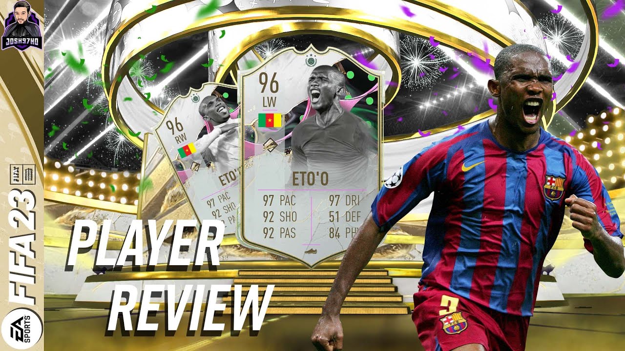 THE BEST ICON WINGER IN FIFA? 96 SHAPESHIFTER ICON ETO'O PLAYER REVIEW! FIFA 23 ULTIMATE TEAM
