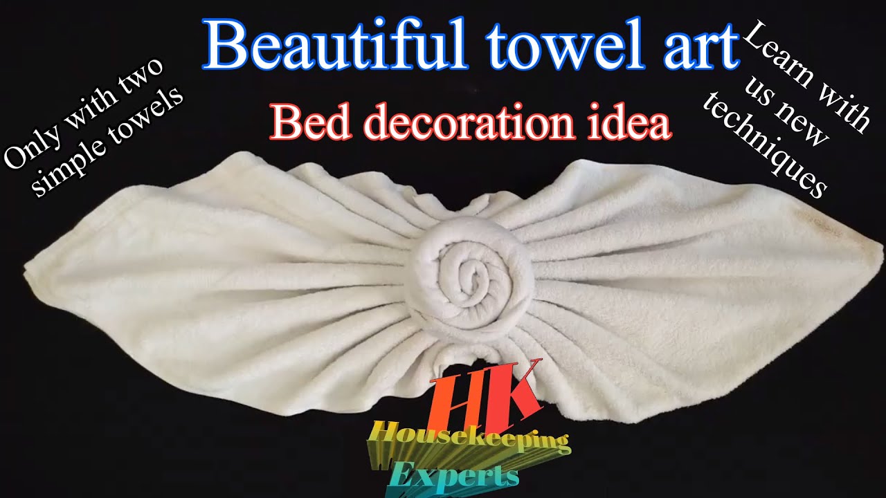How to make Beautiful towel Art. # towel art
