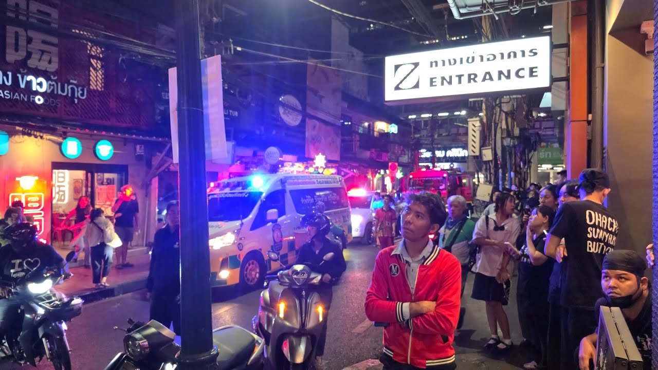 Condo fire Thanon Saladaeng Bangkok 
