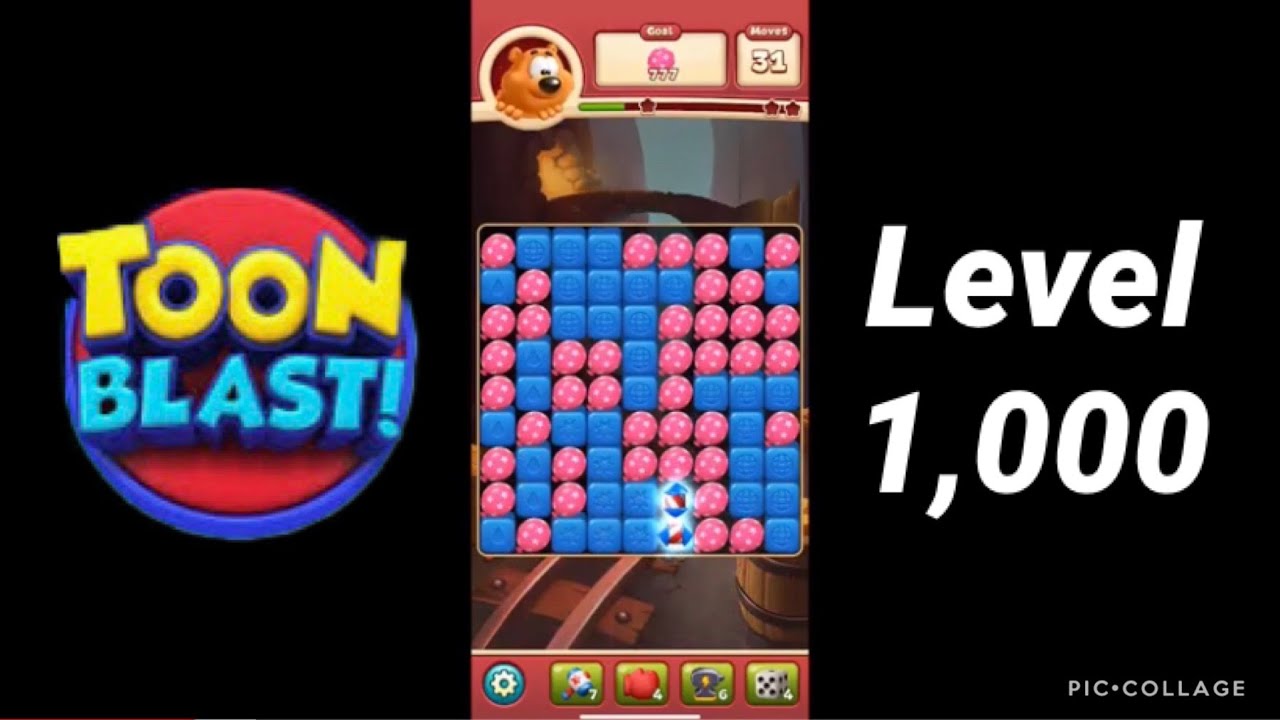 Toon Blast Level 1000