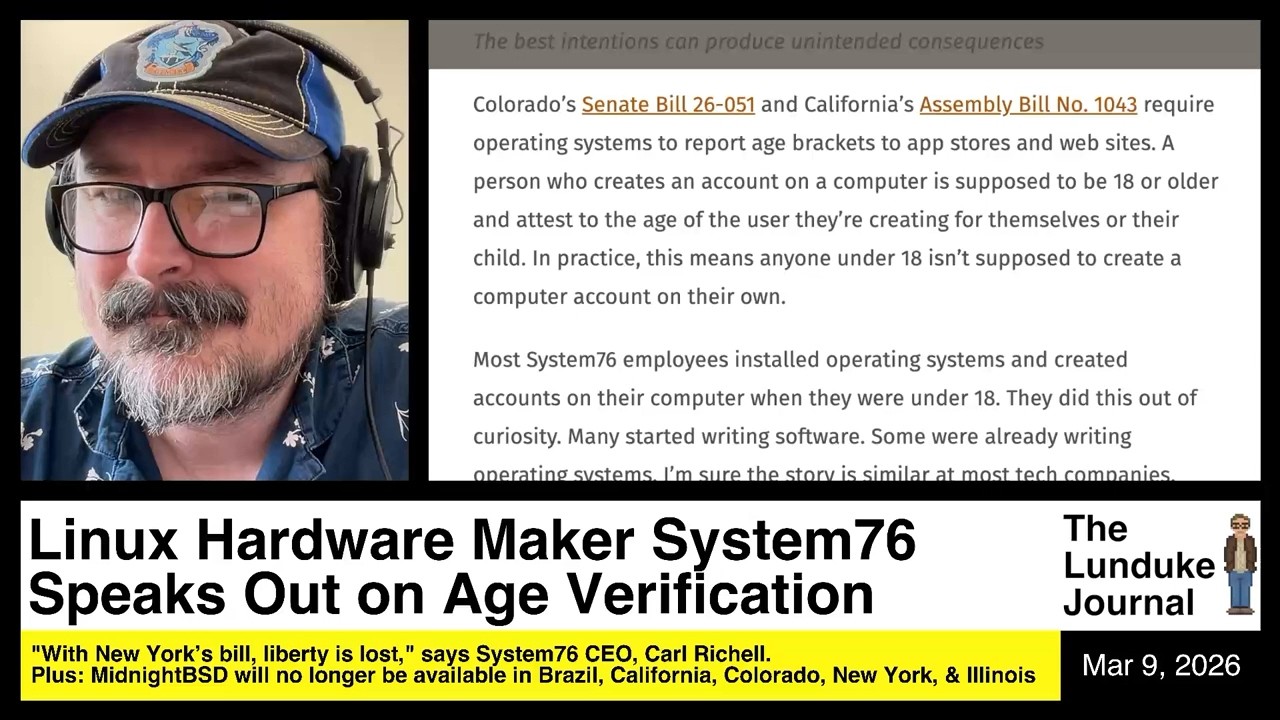 Linux Hardware Maker System76 Speaks Out on Age Verification