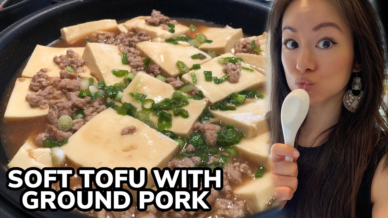 🍲 EASY & HEALTHY Chinese Soft Tofu with Ground Pork Recipe 豆腐 | RACK OF LAM