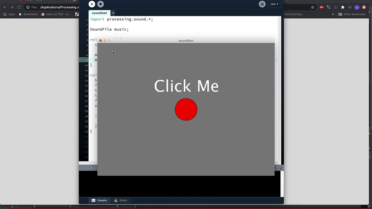 How to Add Sound to a Processing Project