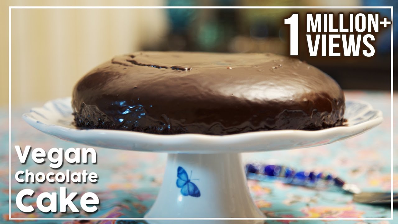Vegan Chocolate Cake - No Butter, No Egg Cake Recipe - My Recipe Book By Tarika Singh