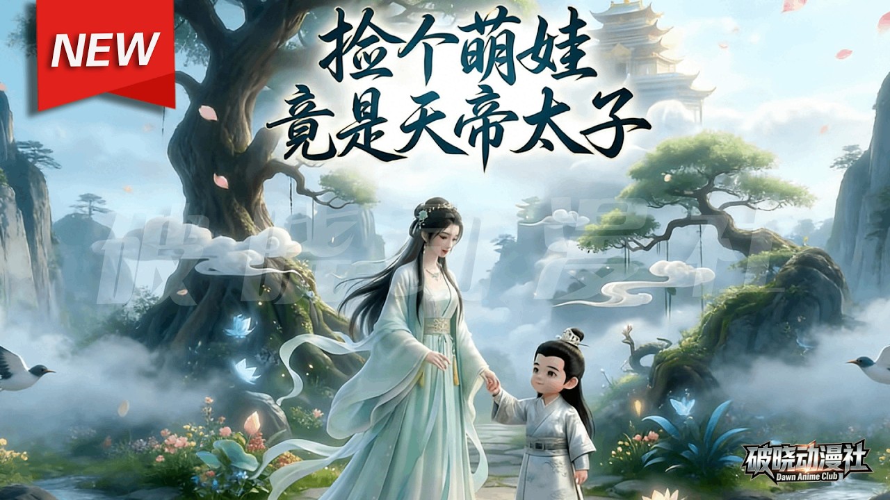 MULTISUB📢新番上线《捡个萌娃竟是天帝太子》第1~21集丨给帝君生下双胞胎龙蛋后，她带其中一颗死遁隐居，三百年后误将另一子认作亲生儿子团崽，经历误会与波折，一家四口终得圆满。#破晓动漫社