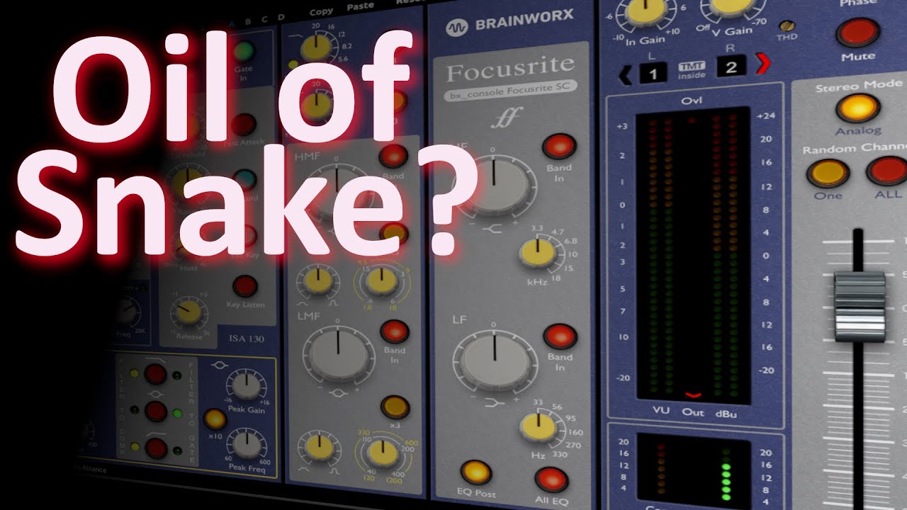 Are Analogue Modelled Channel Strips Snake Oil?