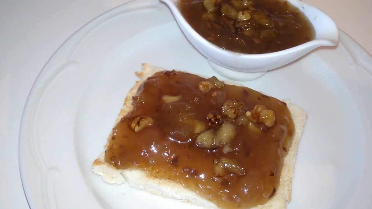 MERMELADA DE MANZANAS PERAS Y NUECES. PASO A PASO. MUY FÁCIL Y RÁPIDA DE HACER