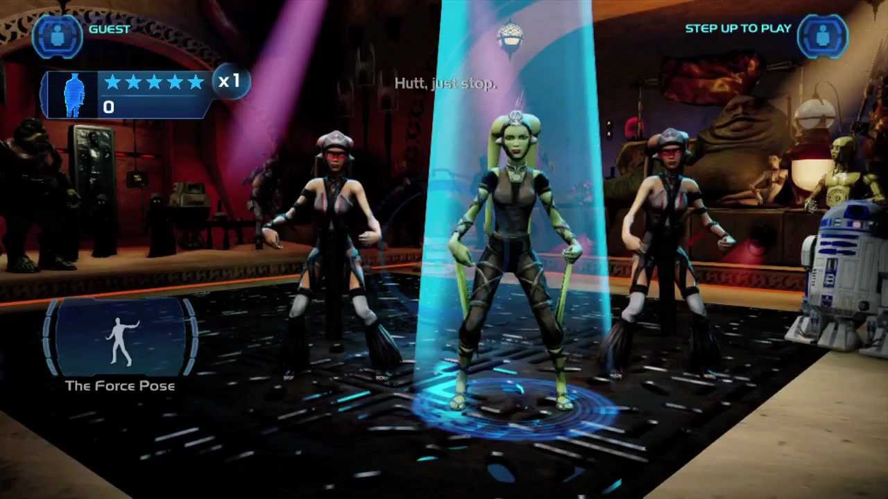 Kinect Star Wars Dance Gameplay: Princess Leia dances to 