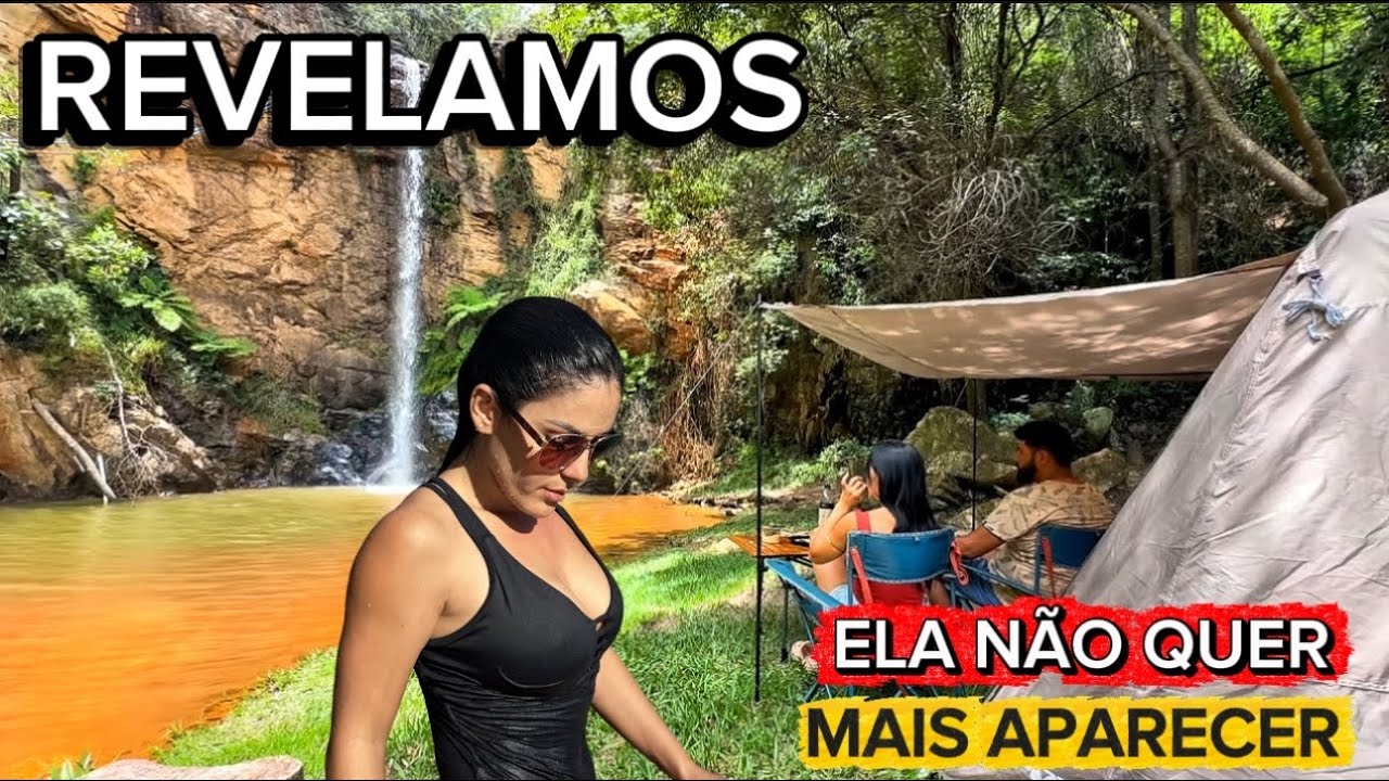 ACAMPAMENTO na Cachoeira SECRETA - SOZINHOS REVELAMOS tudo!  #acampamento #camping #vlog #vlogs #fyp