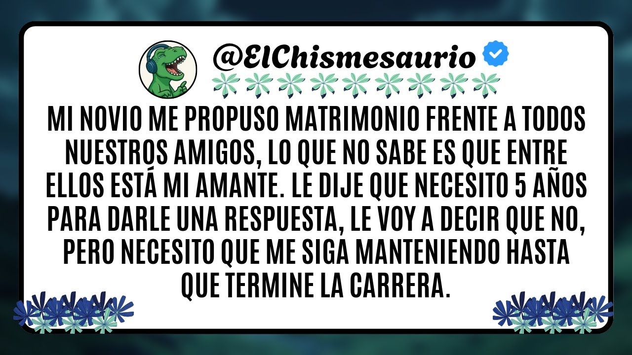 Mi novio me propuso matrimonio frente a todos nuestros amigos, lo que no sabe es que