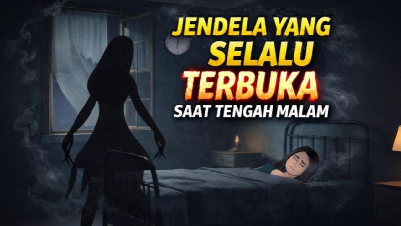 JENDELA YANG SELALU TERBUKA SAAT TENGAH MALAM | ANIMASI HOROR