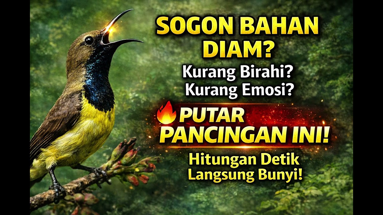 Hitungan Detik ❗❗ Pancingan Sogon Bahan Paling Cepat Bikin Bunyi!