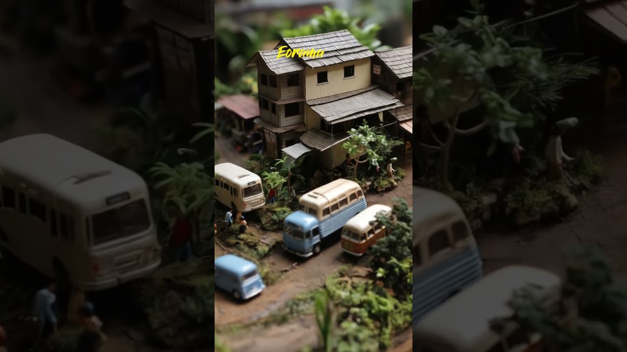 This Tiny Town Looks So Real! 🏘️🚐 Miniature Diorama Full of Life & Detail!