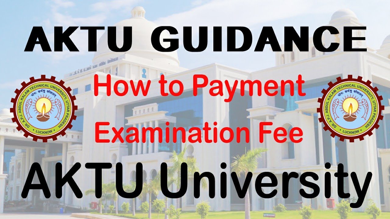 How to payment in Aktu University Examination Fee