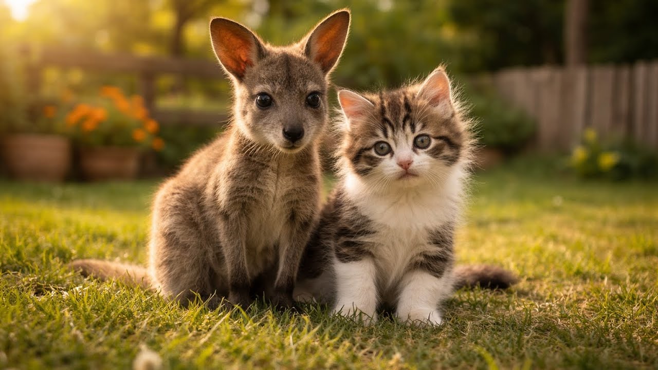 Cute kitten in the garden 😍