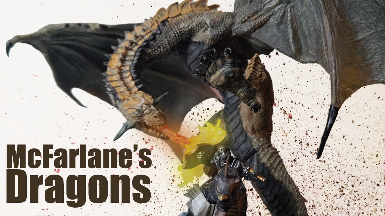 Another Amazing Dragon! Berserker Clan Dragon vs. Human Attacker - McFarlane's Dragon - 2005