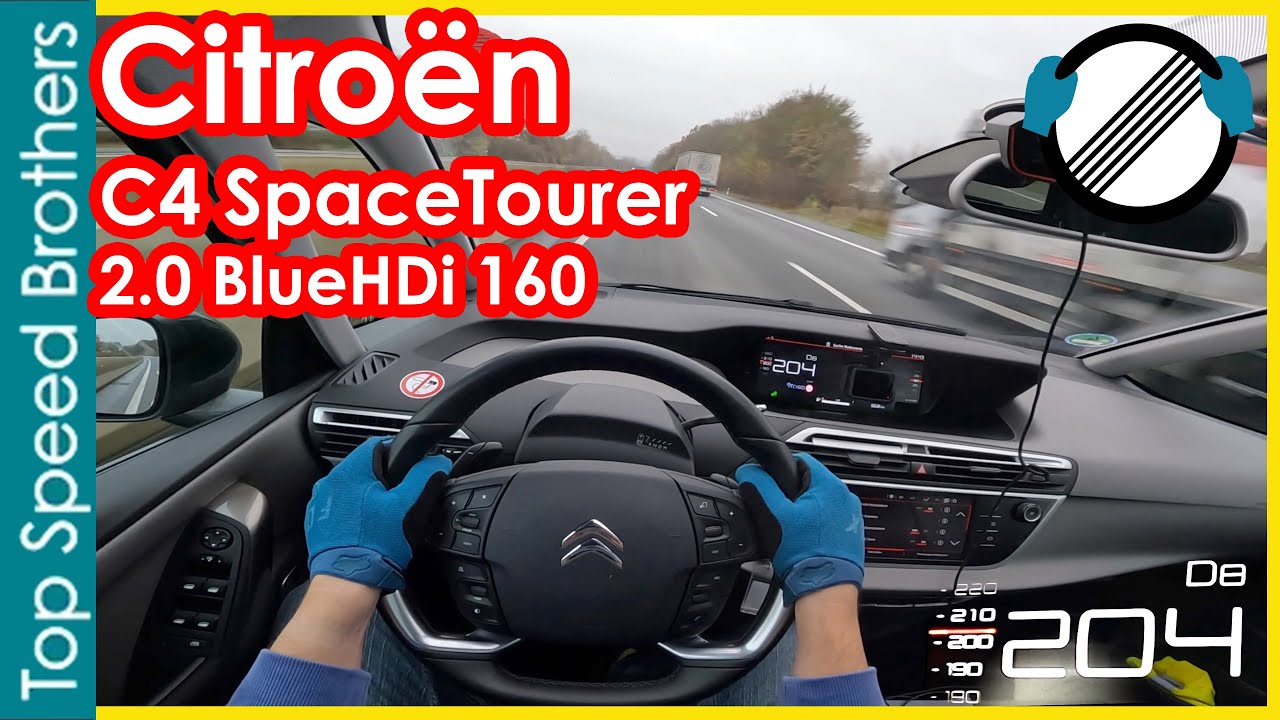 Citroën C4 Grand Picasso SpaceTourer 2.0 BlueHDi 160 (2022) AUTOBAHN POV TOP SPEED 🚀