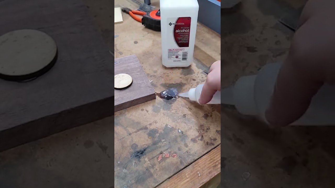 Как быстро и легко удалить горячий клей! #советы #деревообработка