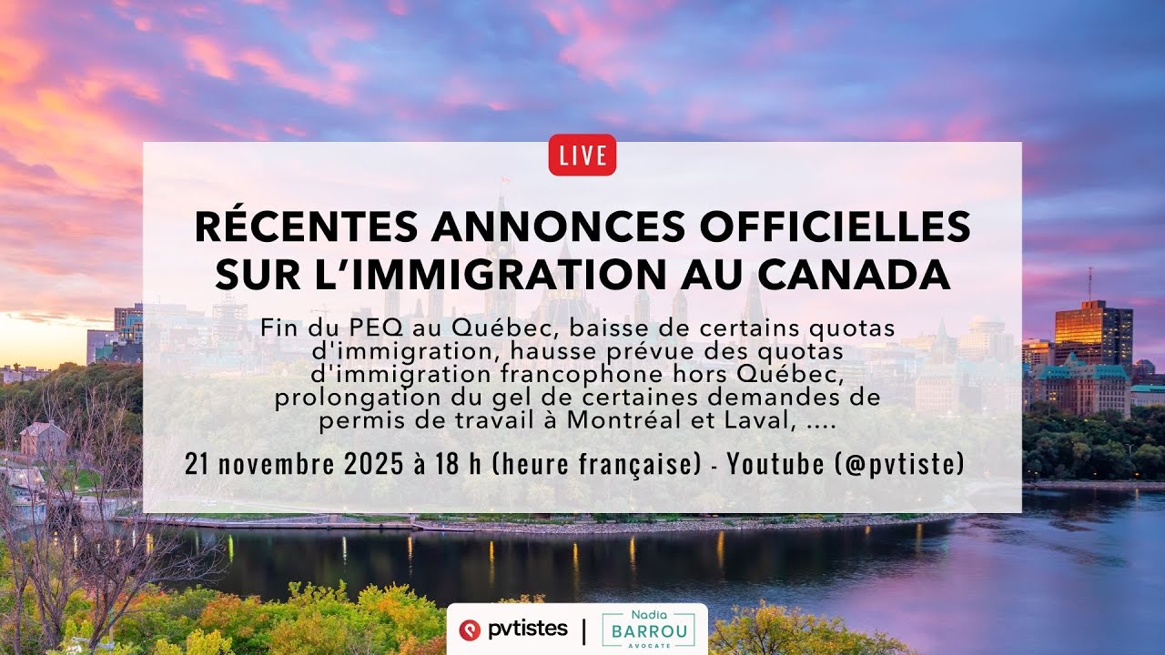 Récentes annonces officielles sur l'immigration au Canada