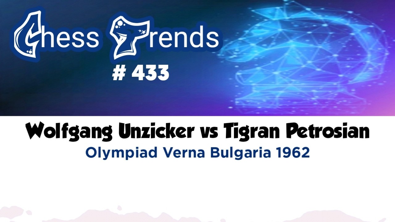 Wolfgang Unzicker vs Tigran Petrosian. Olympiad Verna (Bulgaria), 1962.