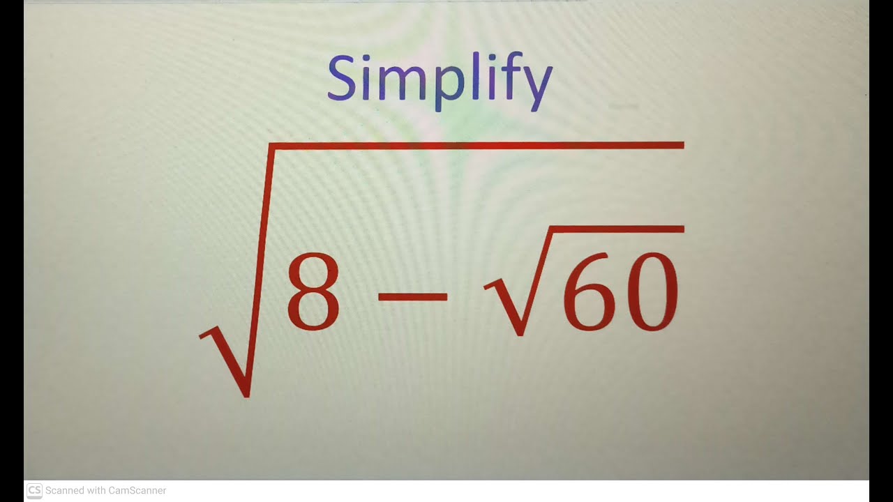 A very nice square root simplification problem||Japanese algebra Mathematics