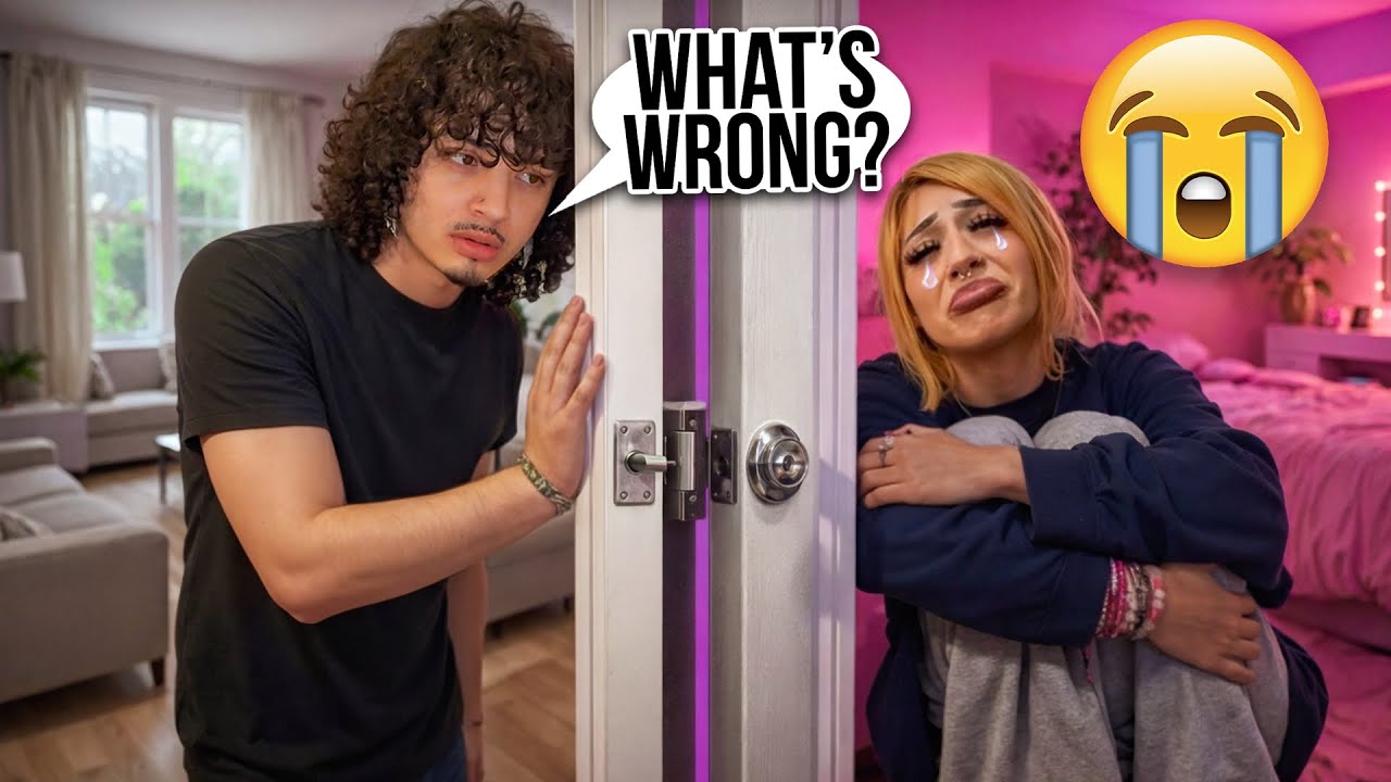 CRYING WITH THE DOOR LOCKED!! *PRANK*