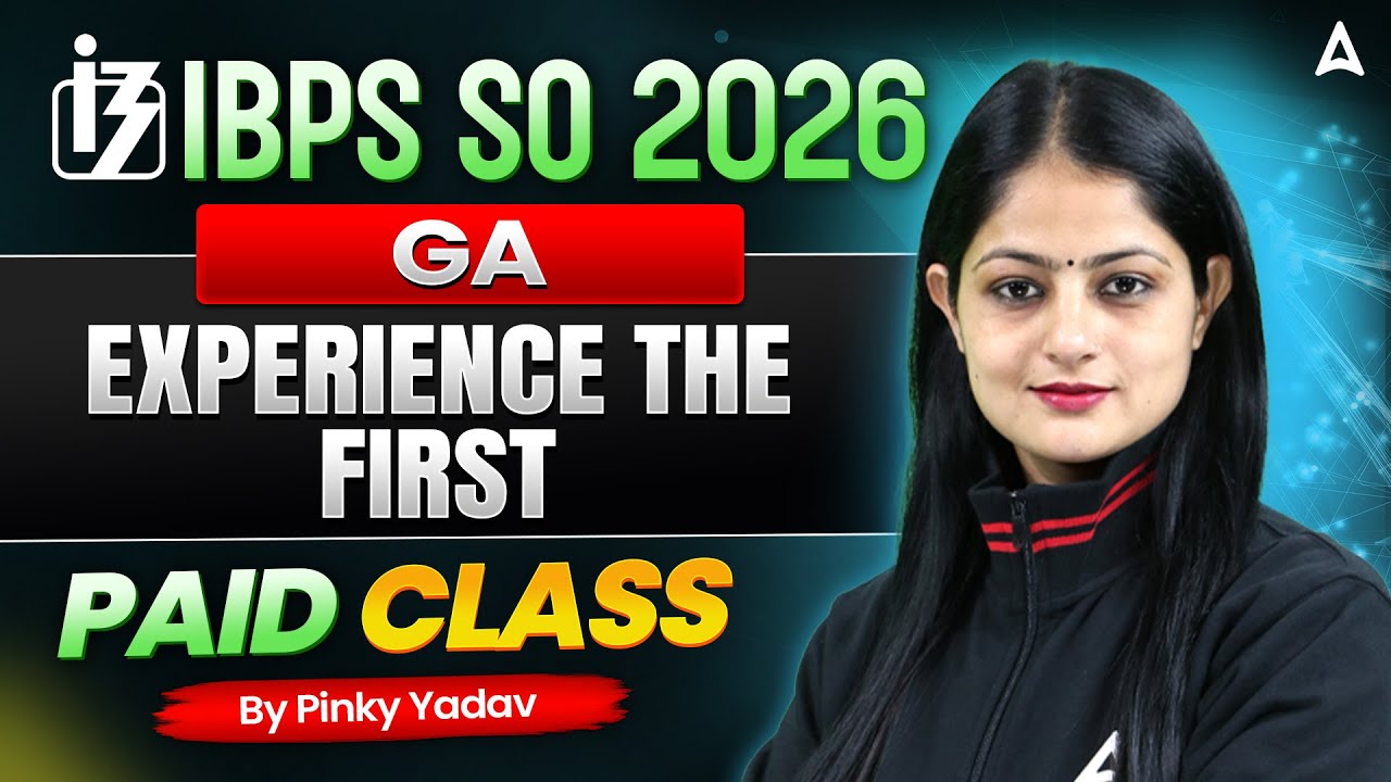 IBPS SO General Awareness 2026 | First Paid Class Demo | By Pinky Yadav Ma'am