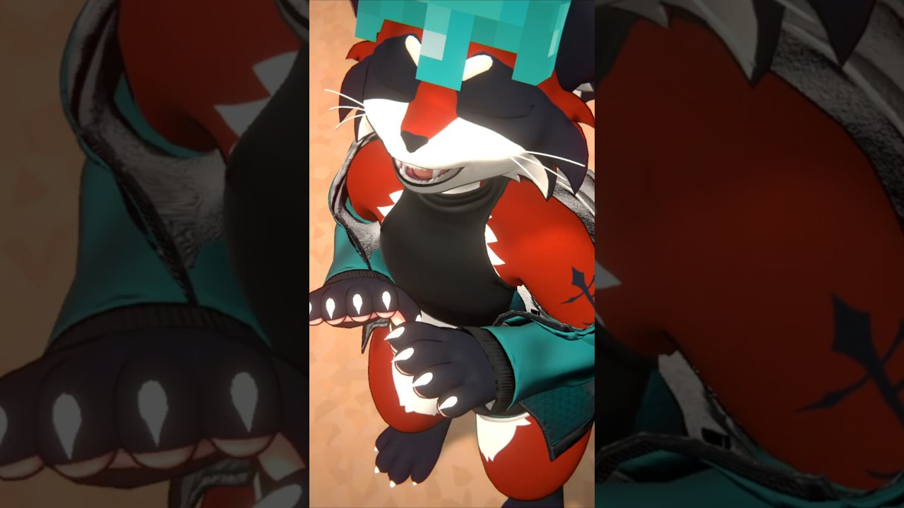 КАК ОН ТАМ ХОДИТ #фурри #реакция #фитнес #врчат #furry #fursuit #vrchat #vtuber #vr