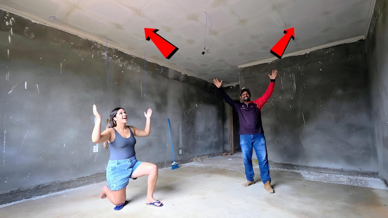 Casa de Cara Nova! Olha como ficou o gesso dos quartos e banheiros 😍