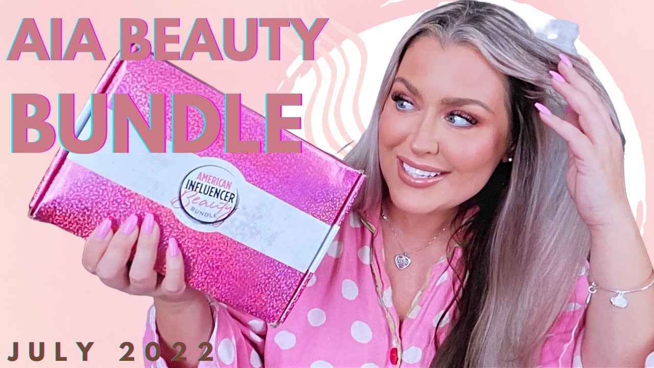 JULY 2022 AIA BEAUTY BUNDLE UNBOXING TRY ON | AIA BEAUTY BUNDLE X BEACHWAVER | HOTMESS MOMMA MD
