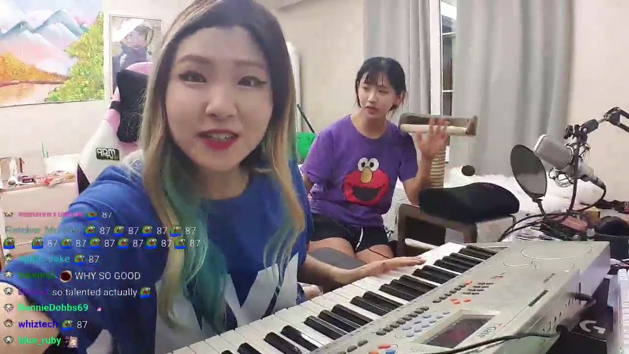 HaChubby plays Piano at Jinny's House (July 14th 2020)