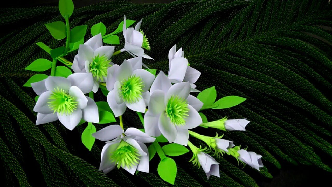 Beautiful Paper Flowers | DIY Home Decor | Beautiful Paper Flower Making  | Paper Craft | DIY Flower