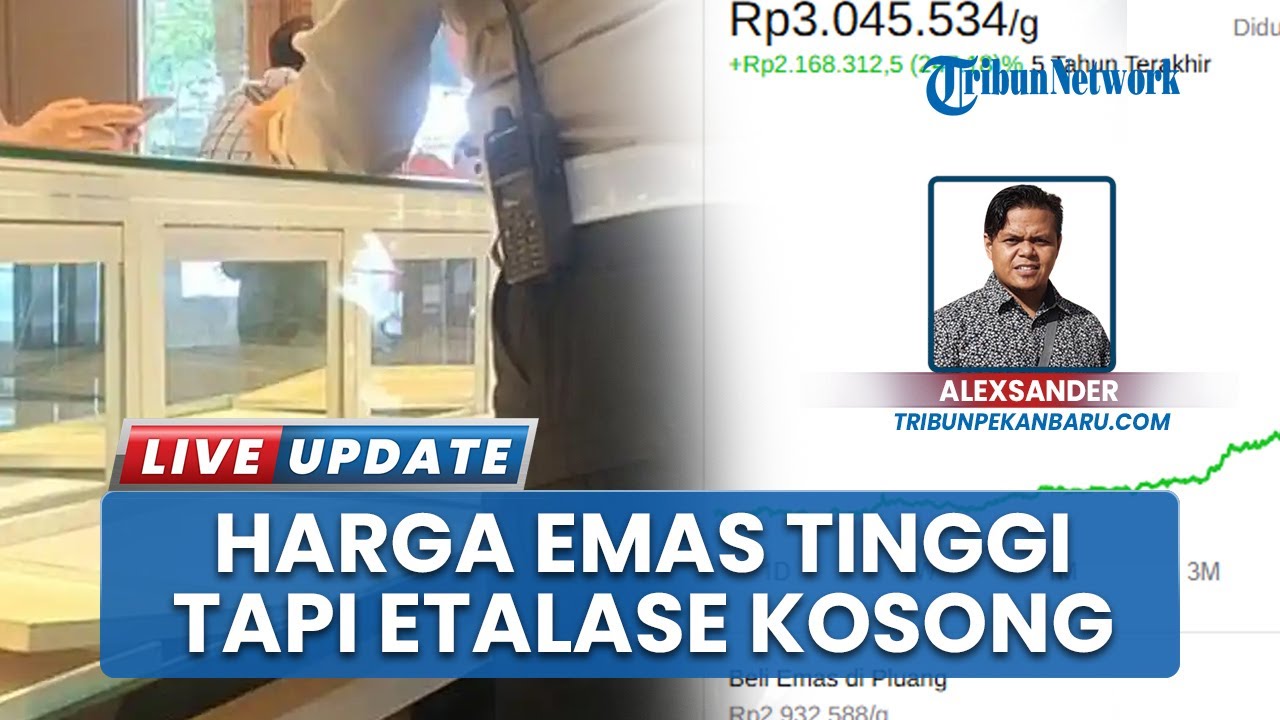 Ada Apa? Meski Harga Emas Melambung, Pedagang di Pekanbaru Malah Kosongkan Etalase Emas Perhiasan