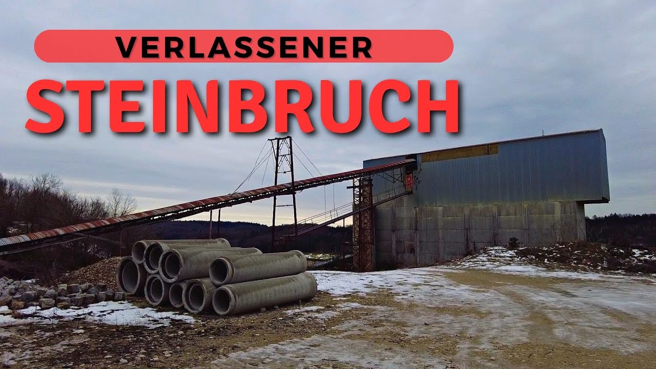 Verlassener Steinbruch mit Gebäuden - Lost Place