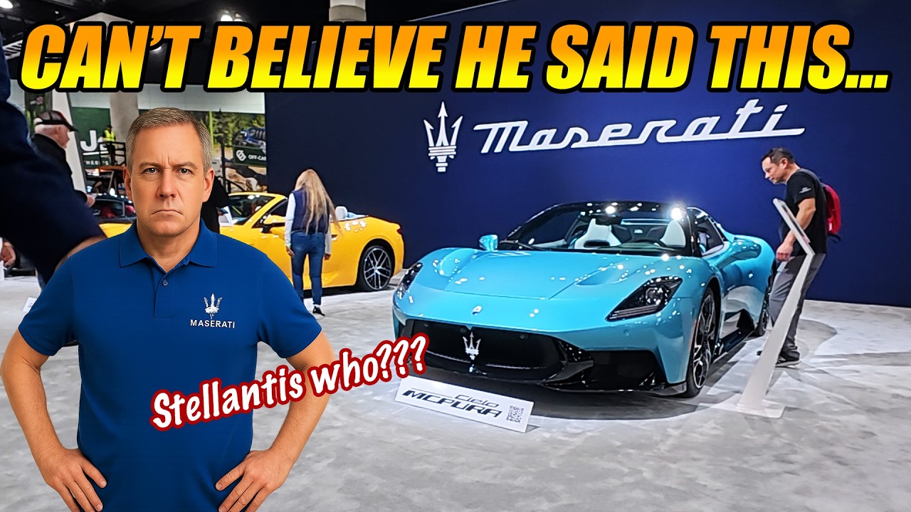 ПРЕДСТАВИТЕЛЬ MASERATI ПЫТАЕТСЯ ДИСКОНТИРОВАТЬСЯ ОТ STELLANTIS НА АВТОШОУ В ЛА