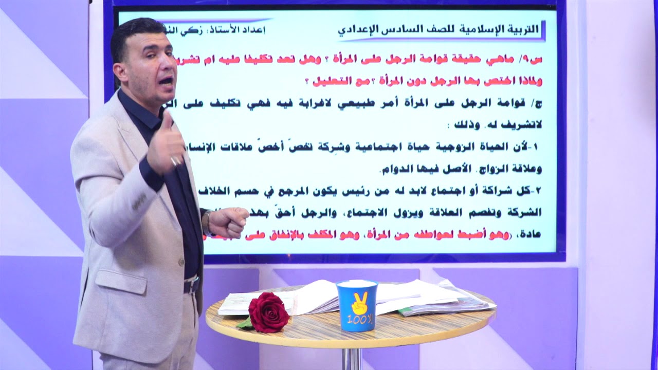 مراجعة في التربية الاسلامية للصف السادس الاعدادي . الابحاث.. حقوق الزوجين وواجباتهما