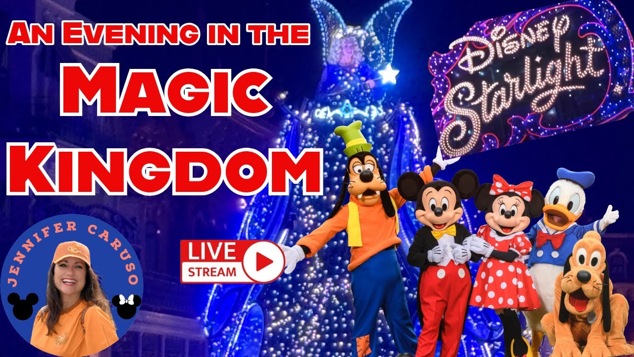 🔴LIVE Magic Kingdom Evening in Walt Disney World  with Starlight Parade 01/28/2026
