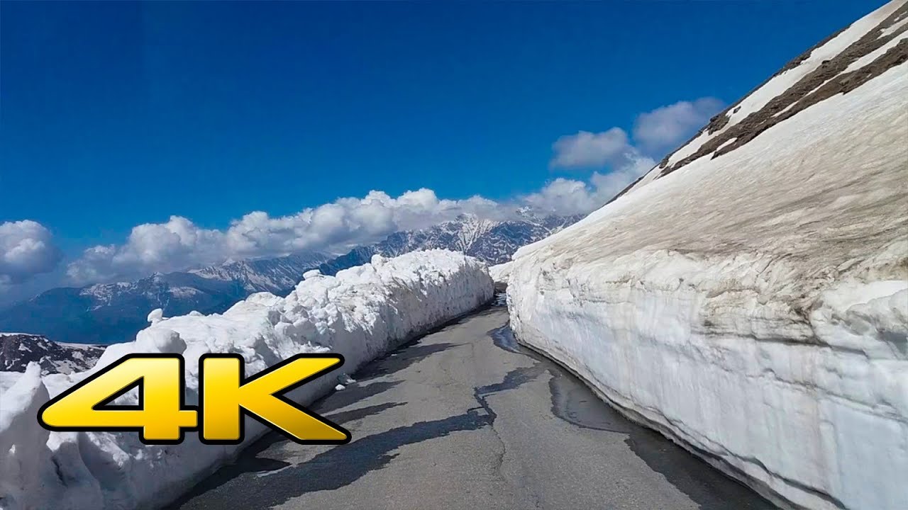 Rohtang pass , manali , himachal pradesh , india  in 4k ultrahd