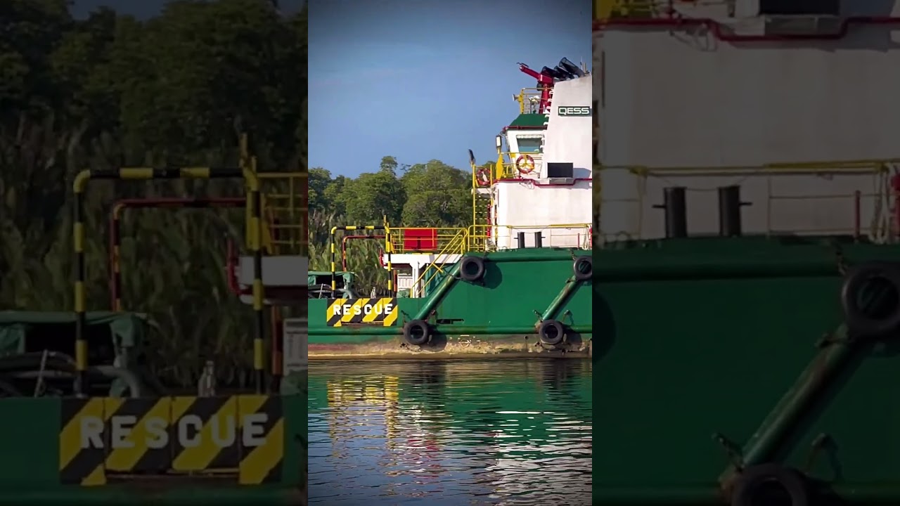 Вспомогательное судно QESS USV 2 #short #bruneioffshore #bruneishellpetroleum #kualabelaitriver