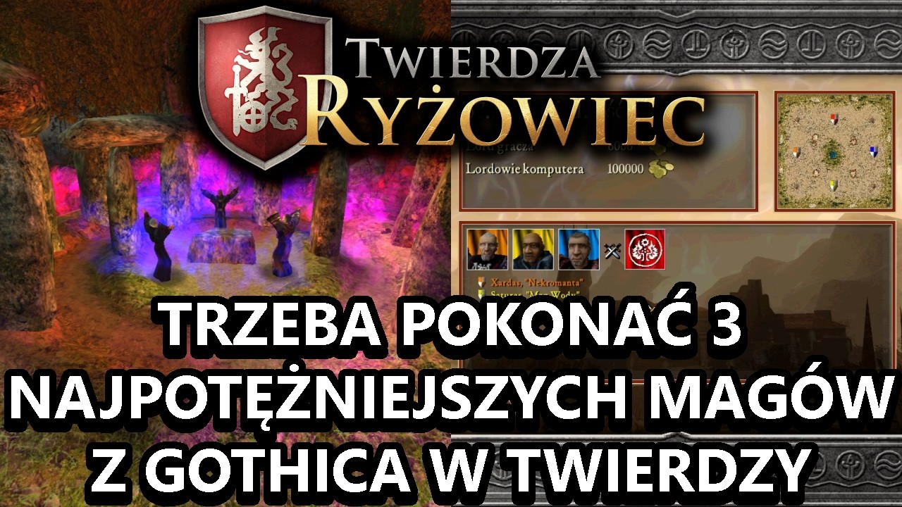 ⚔️WALKA Z NAJLEPSZYMI MAGAMI ZE ŚWIATA GOTHICA😱Twierdza Ryżowiec⚔️