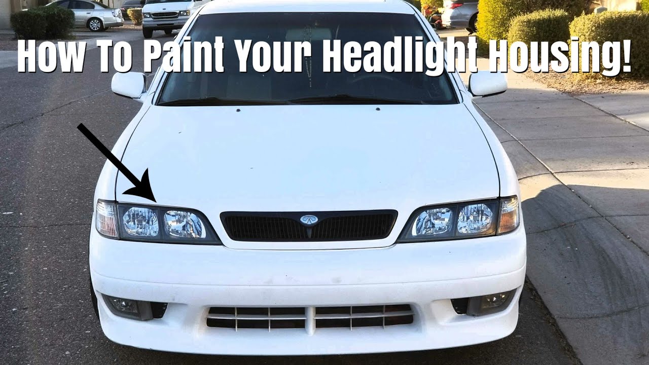 Here Is How To Paint Your Headlight Housing With Krylon Satin Paint!